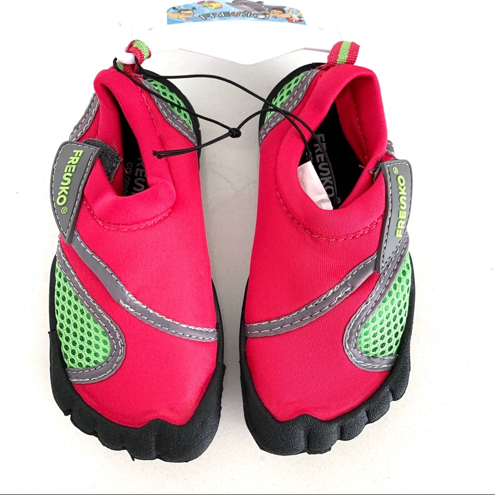 Fresko 5-Finger Water Shoes Pink/Green Size 8